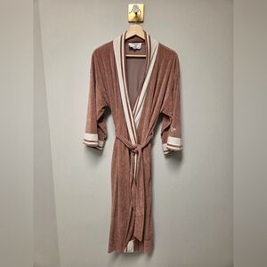 Christian Dior, vintage Mauve Brown and Cream Robe